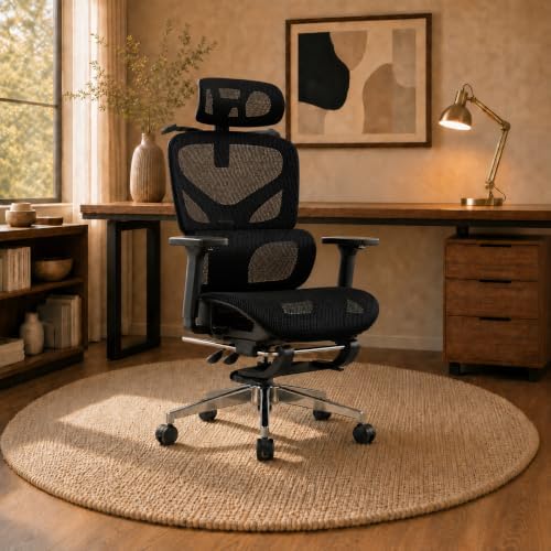 Cadeira de Escritório Ergonômica Soberano Preta 200kg
